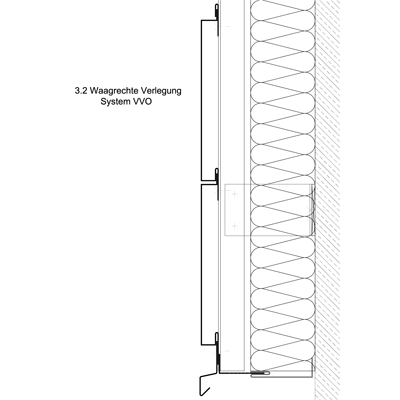 waagerechte Verlegung VVO
