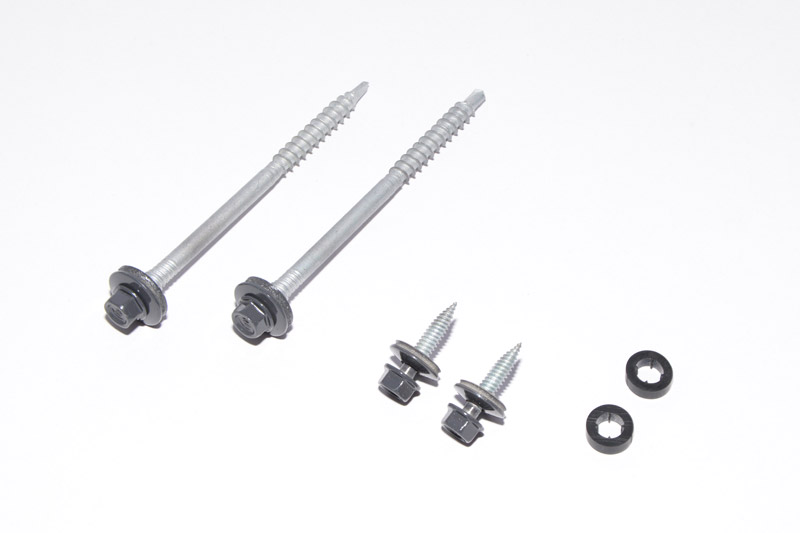 Schrauben f&uuml;r die Dachpfanne mit beschichtetem Kopf in TP 400 und TP 410.