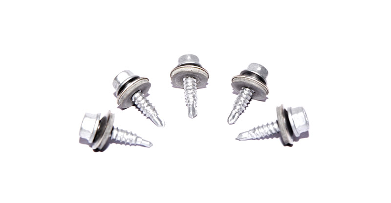 Edelstahl &Uuml;berlappungsschraube mit Dichtscheibe